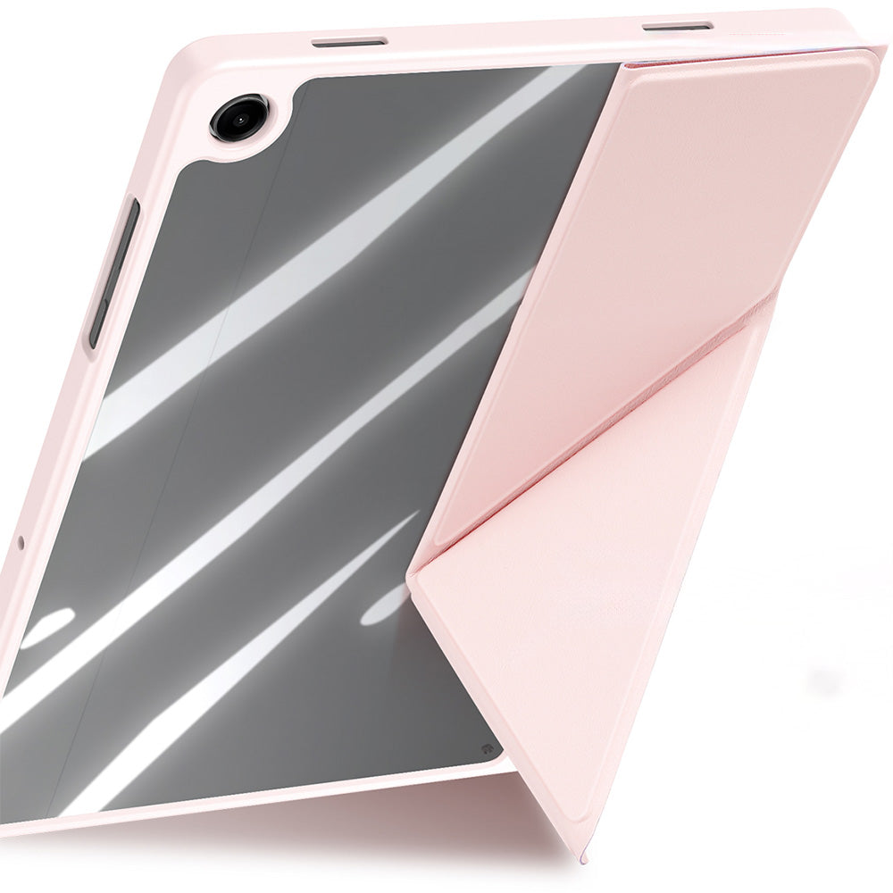 Schutzhülle mit Klappe für Galaxy Tab A11 Plus / A9 Plus, Dux Ducis Magi, Transparent-Rosa