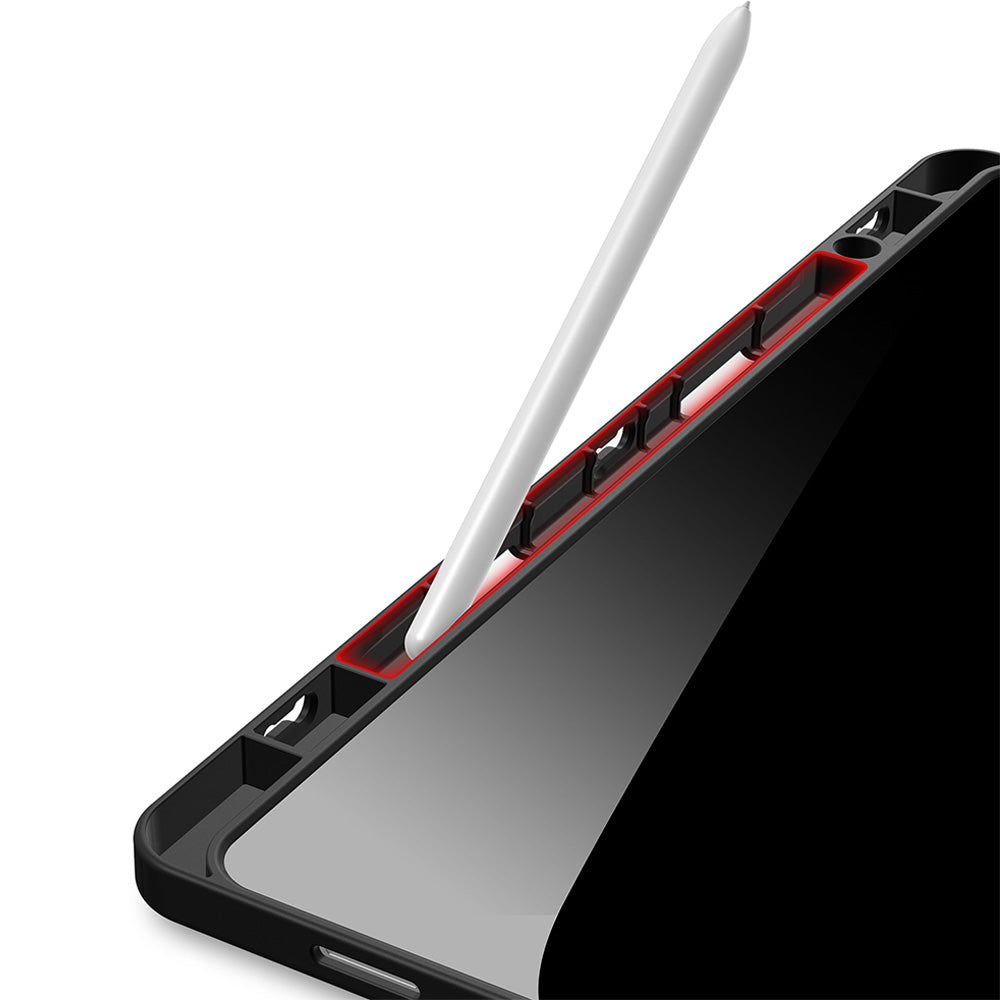Schutzhülle mit Klappe für Galaxy Tab S11, Dux Ducis Magi, Transparent-Schwarz