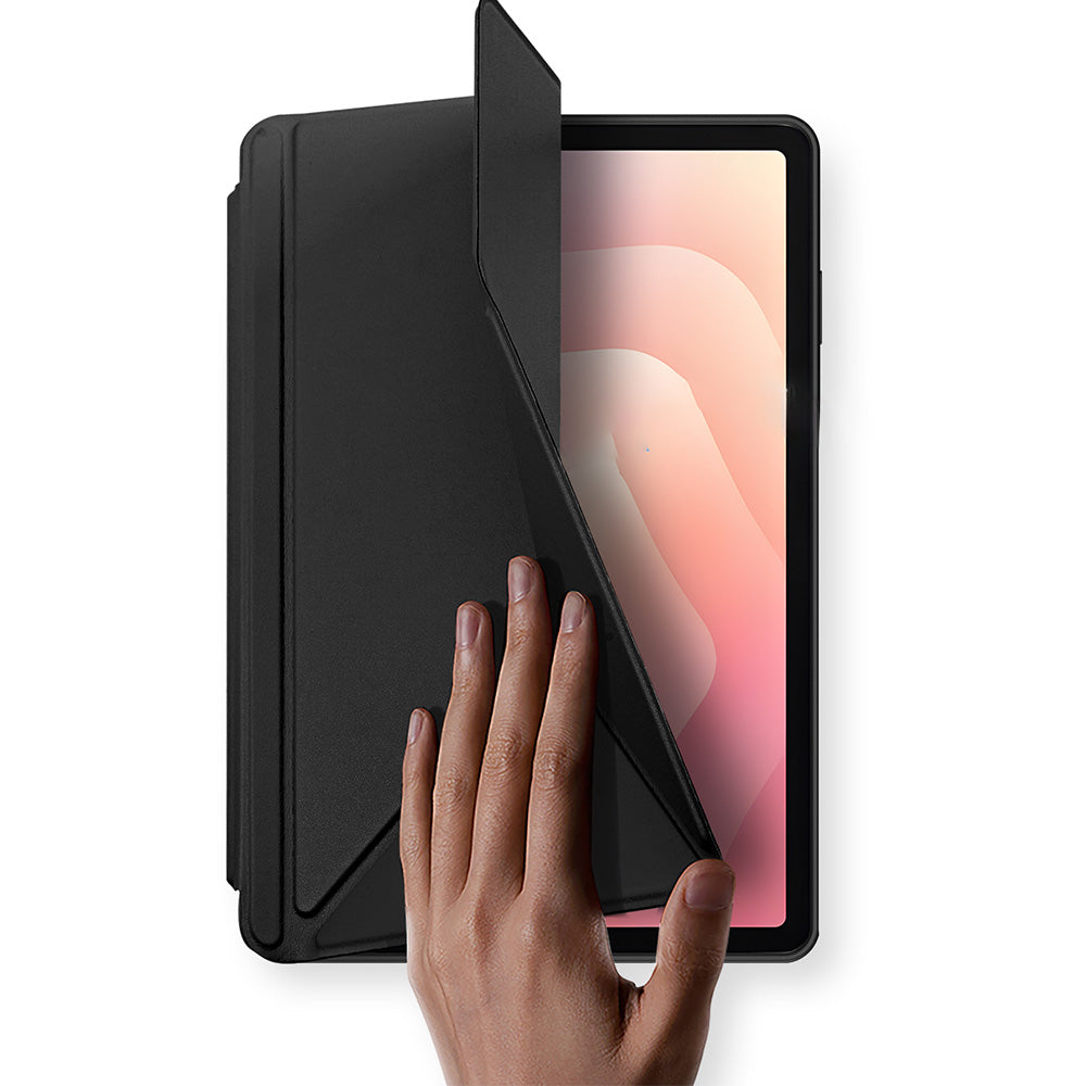 Schutzhülle mit Klappe für Galaxy Tab S11, Dux Ducis Magi, Transparent-Schwarz