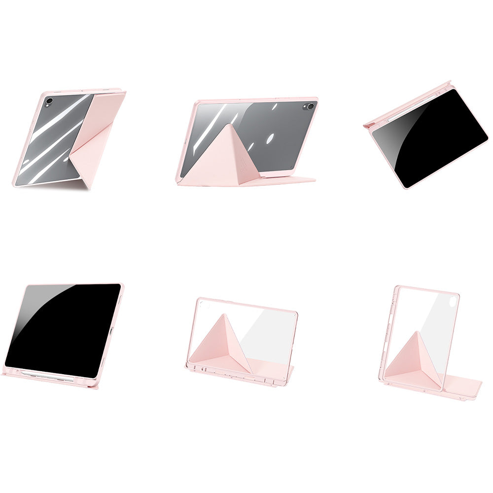 Schutzhülle mit Klappe für Galaxy Tab S11, Dux Ducis Magi, Transparent-Rosa