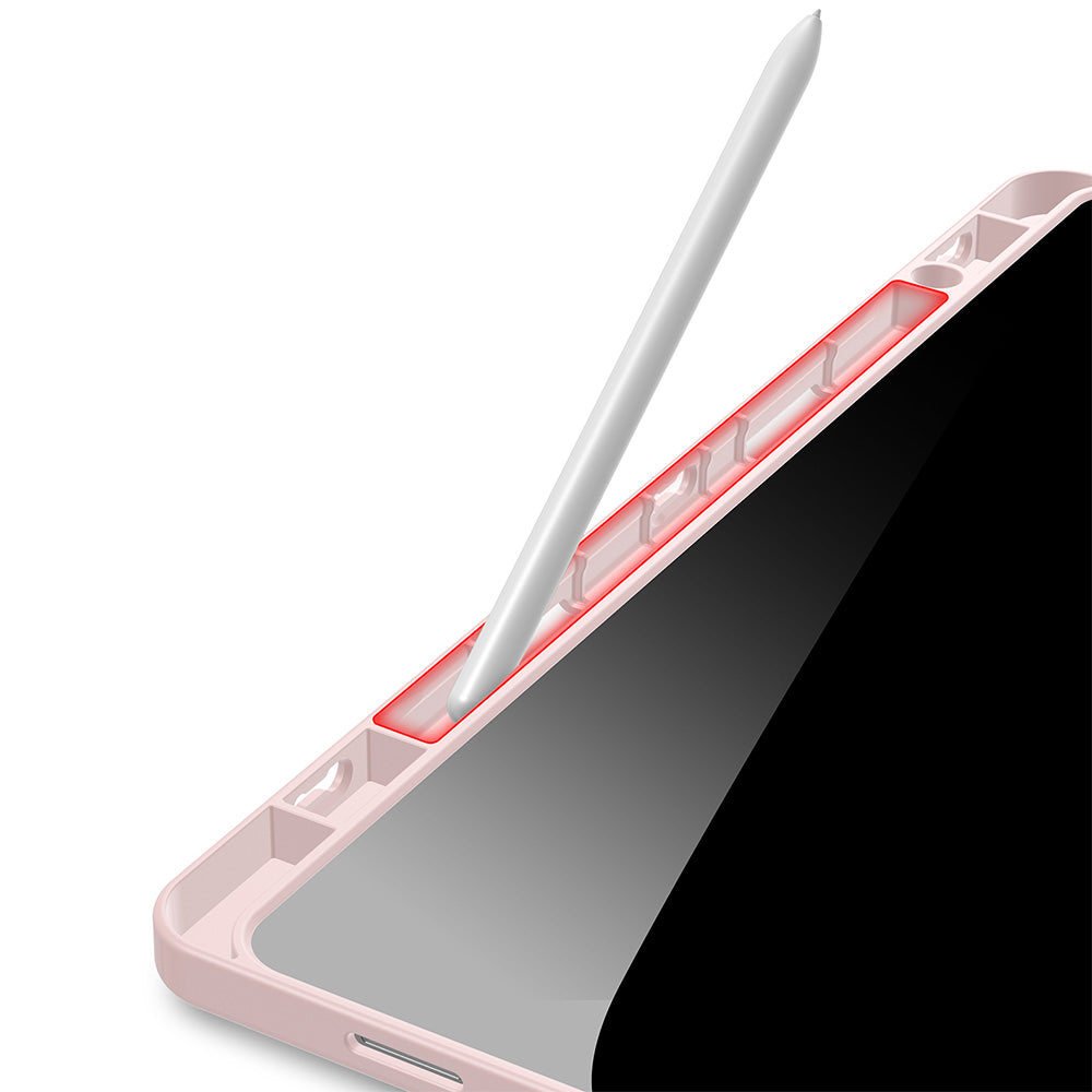 Schutzhülle mit Klappe für Galaxy Tab S11, Dux Ducis Magi, Transparent-Rosa