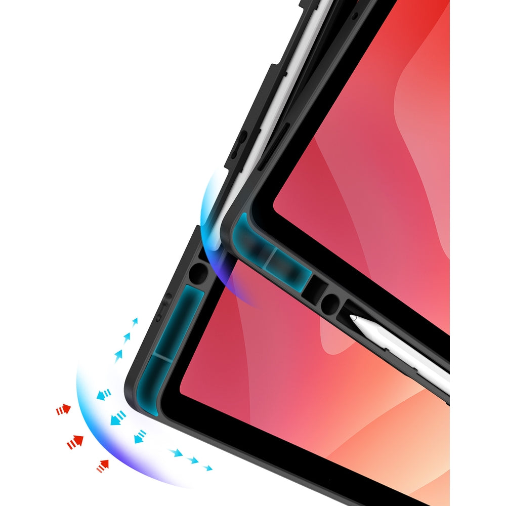 Schutzhülle mit Klappe für Galaxy Tab S12 Plus, Dux Ducis Magi, Schwarz (7/12)