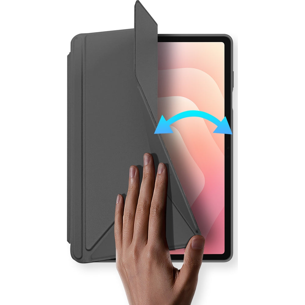 Schutzhülle mit Klappe für Galaxy Tab S12 Plus, Dux Ducis Magi, Grau (10/12)
