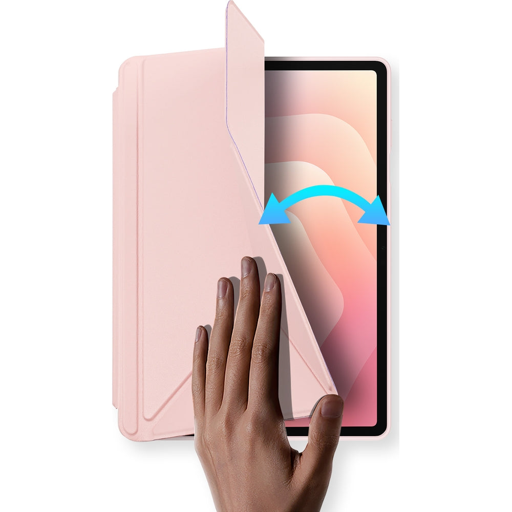Schutzhülle mit Klappe für Galaxy Tab S12 Plus, Dux Ducis Magi, Rosa (10/12)
