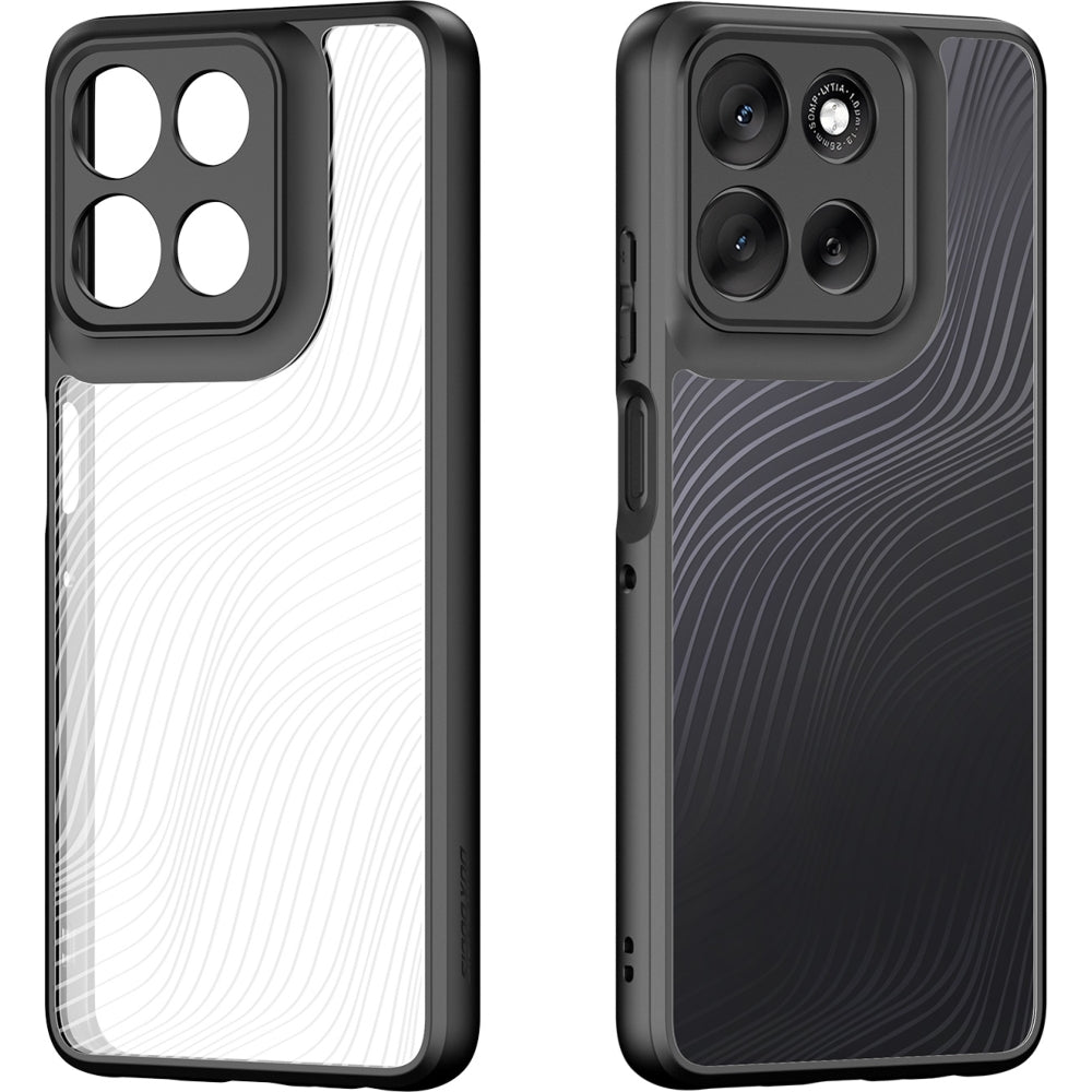 Handyhülle für Motorola Moto G56, Dux Ducis Aimo, Schwarz-Transparent