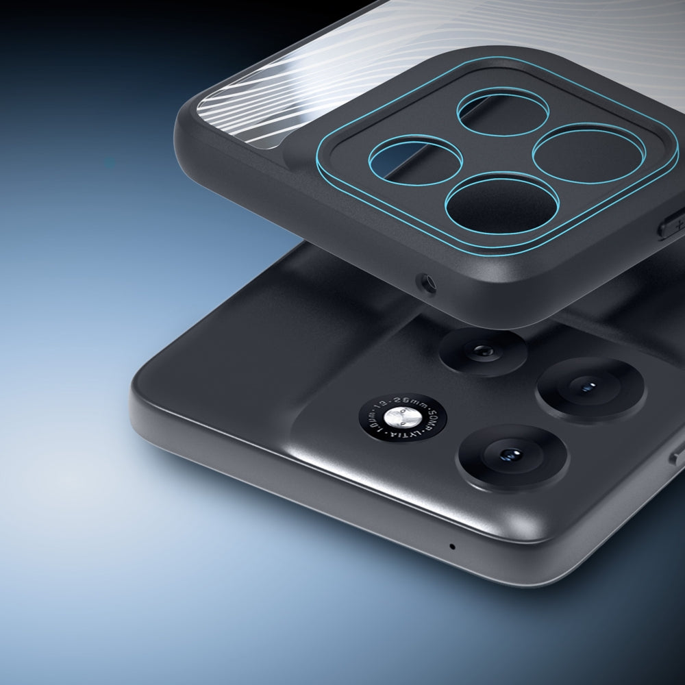 Handyhülle für Motorola Moto G56, Dux Ducis Aimo, Schwarz-Transparent
