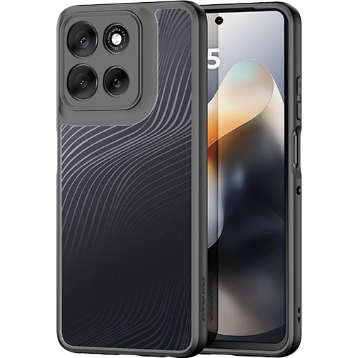 Handyhülle für Motorola Moto G56, Dux Ducis Aimo, Schwarz-Transparent