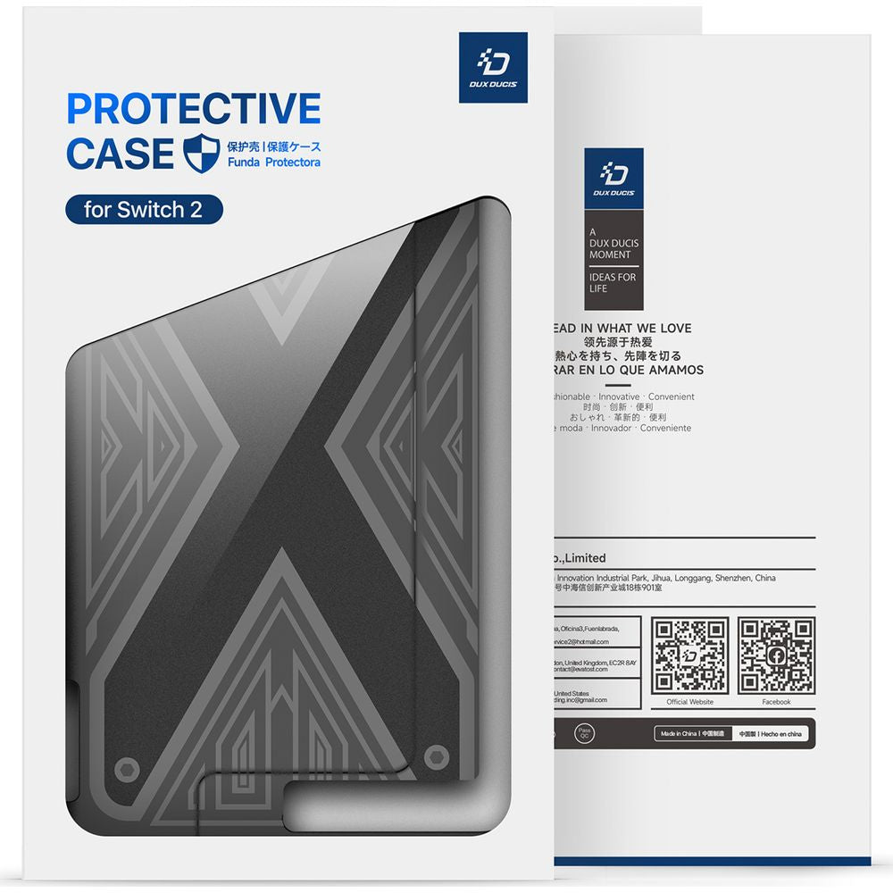 Hülle für Nintendo Switch 2, Dux Ducis Protective Case, Schwarz