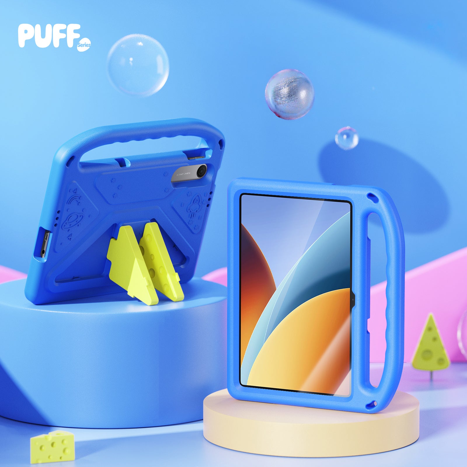 Schutzhülle für Xiaomi Redmi Pad 2 / Poco Pad C1, Dux Ducis Puff, Blau