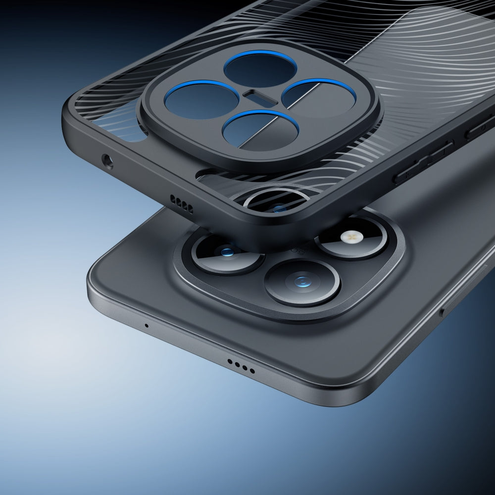 Handyhülle für Redmi Note 15 Pro Plus 5G, Dux Ducis Aimo, Transparent mit Schwarzen Rahmen