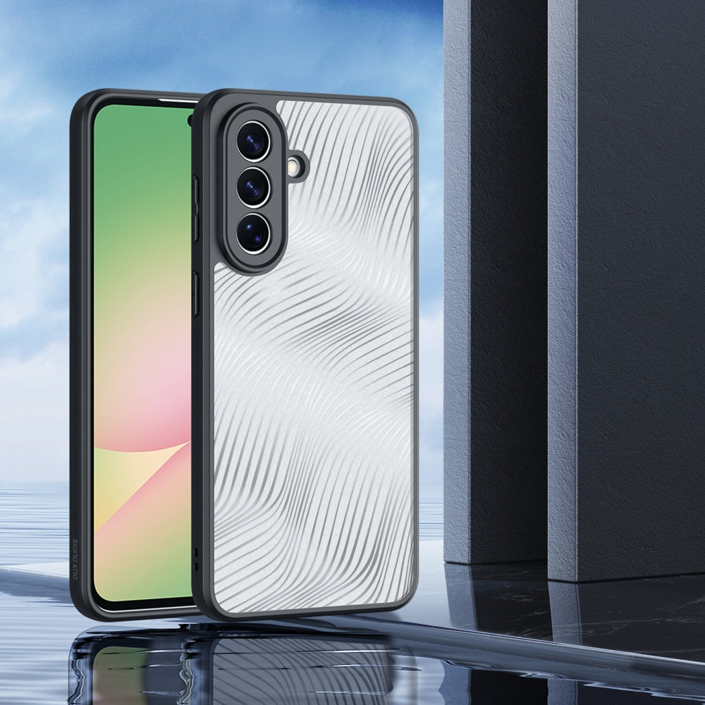 Handyhülle für Galaxy A57 5G, Dux Ducis Aimo, Transparent mit schwarzen Rahmen