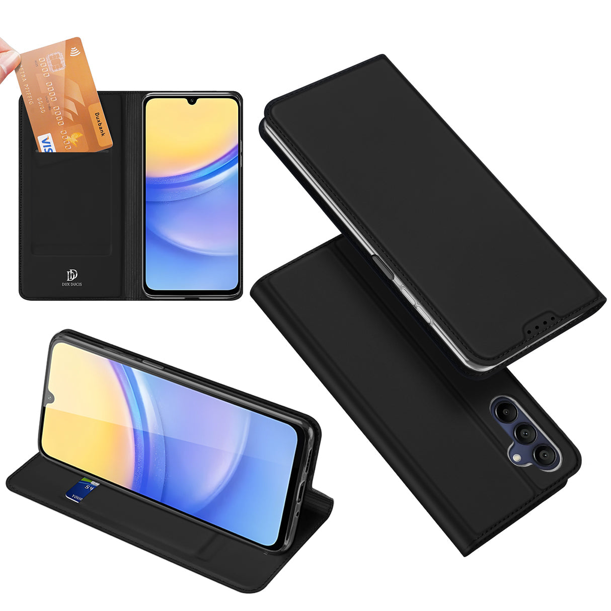 Handyhülle für Galaxy A16 5G / 4G, Dux Ducis Skin Pro, Schwarz