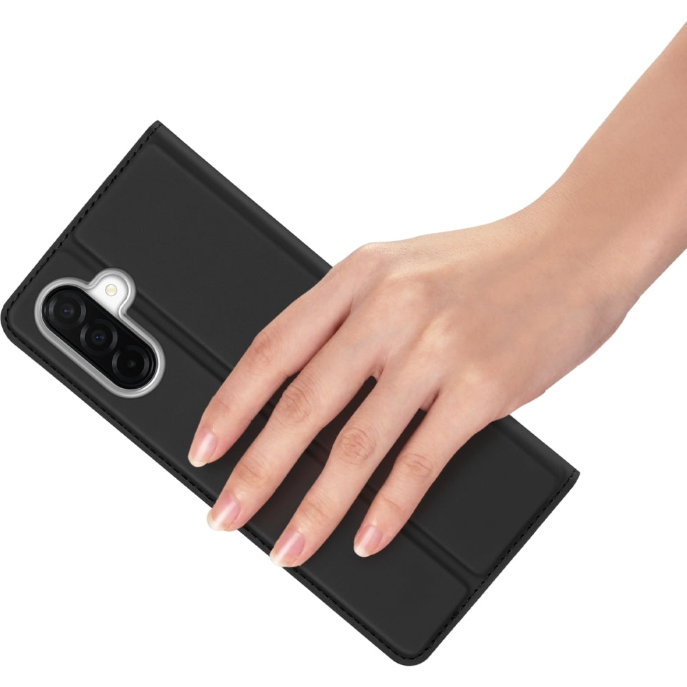 Handyhülle mit Klappe für Galaxy A27 5G, Dux Ducis Skin Pro, Schwarz
