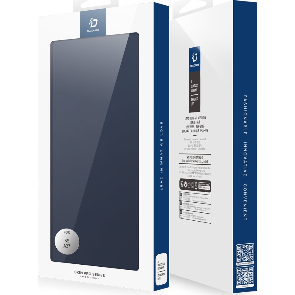 Handyhülle mit Klappe für Galaxy A27 5G, Dux Ducis Skin Pro, Blau