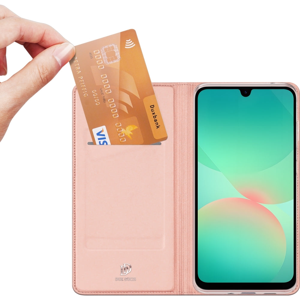 Handyhülle mit Klappe für Galaxy A27 5G, Dux Ducis Skin Pro, Rosa