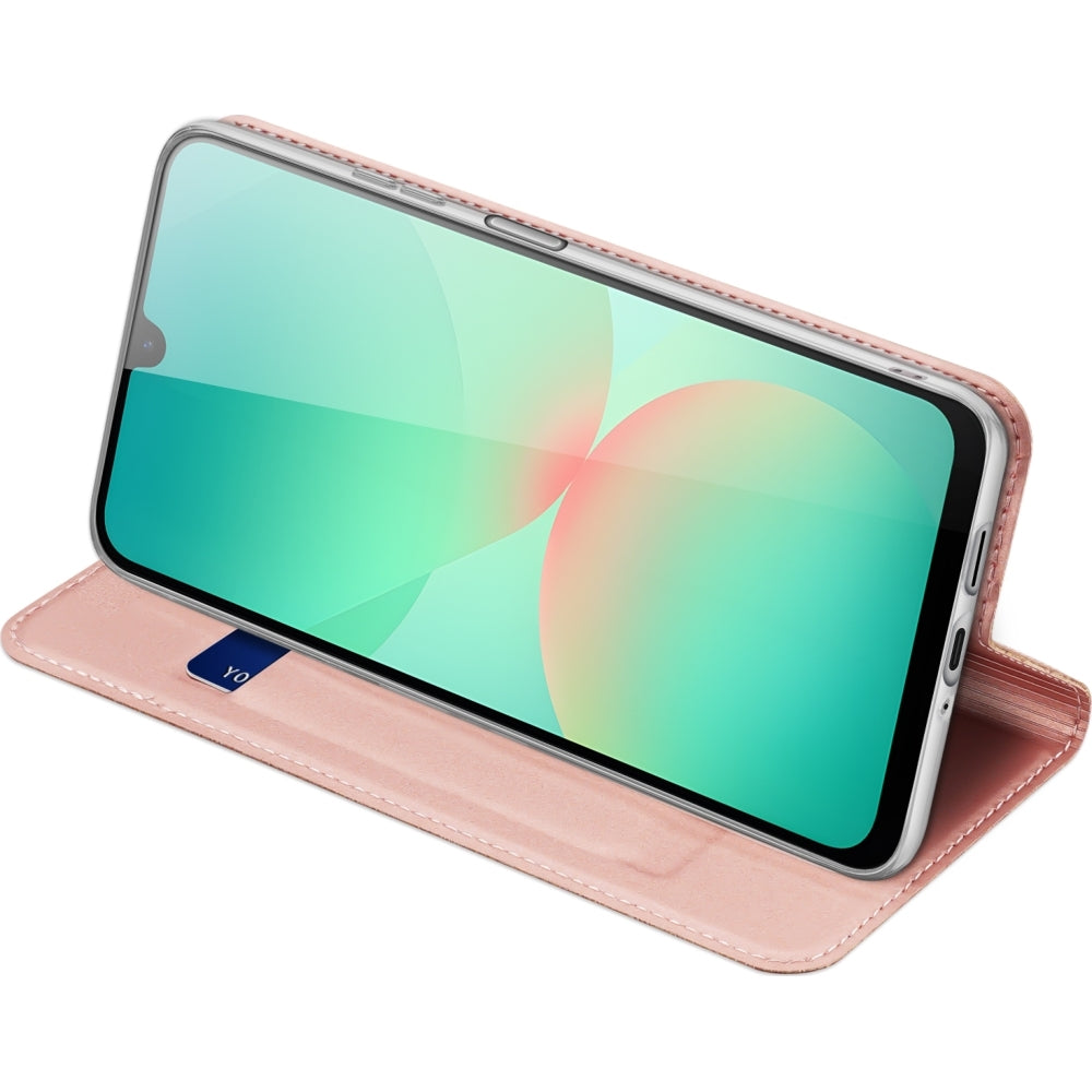 Handyhülle mit Klappe für Galaxy A27 5G, Dux Ducis Skin Pro, Rosa