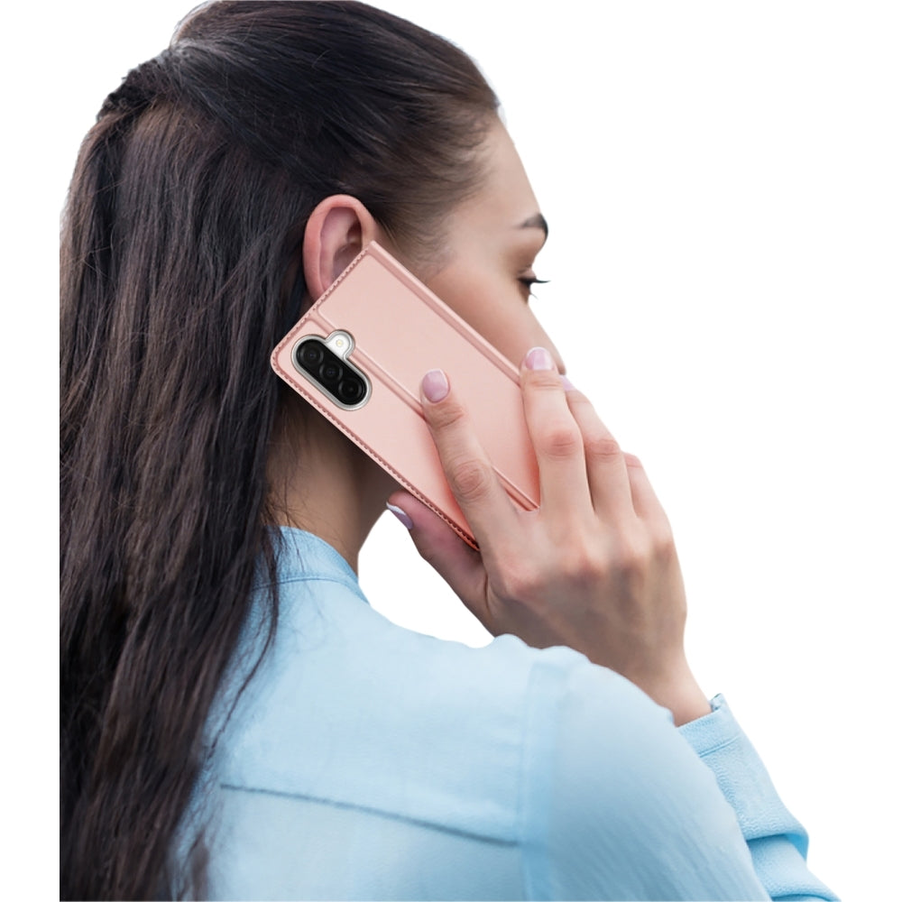 Handyhülle mit Klappe für Galaxy A27 5G, Dux Ducis Skin Pro, Rosa