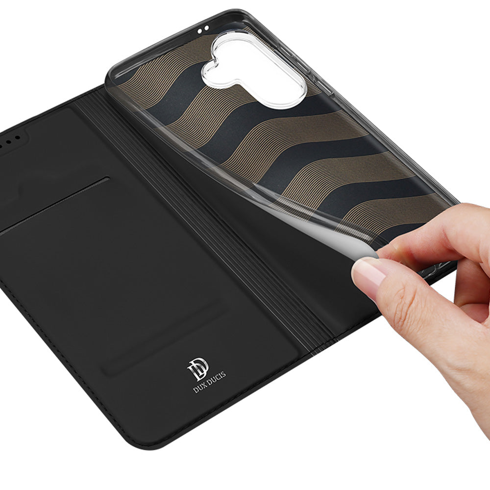 Handyhülle mit Klappe für Galaxy A37 5G, Dux Ducis Skin Pro, Schwarz