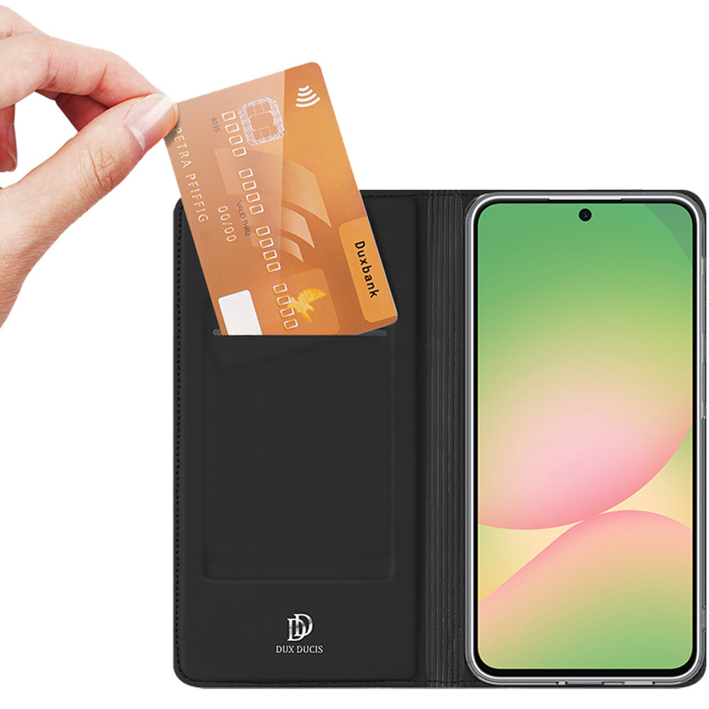 Handyhülle mit Klappe für Galaxy A57 5G, Dux Ducis Skin Pro, Schwarz