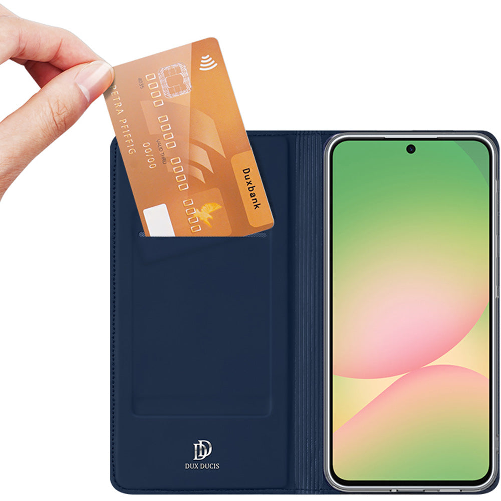 Handyhülle mit Klappe für Galaxy A57 5G, Dux Ducis Skin Pro, Dunkelblau