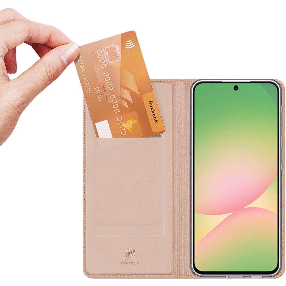 Handyhülle mit Klappe für Galaxy A57 5G, Dux Ducis Skin Pro, Rosagold