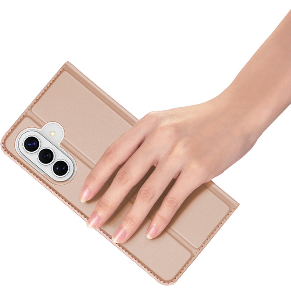 Handyhülle mit Klappe für Galaxy A57 5G, Dux Ducis Skin Pro, Rosagold