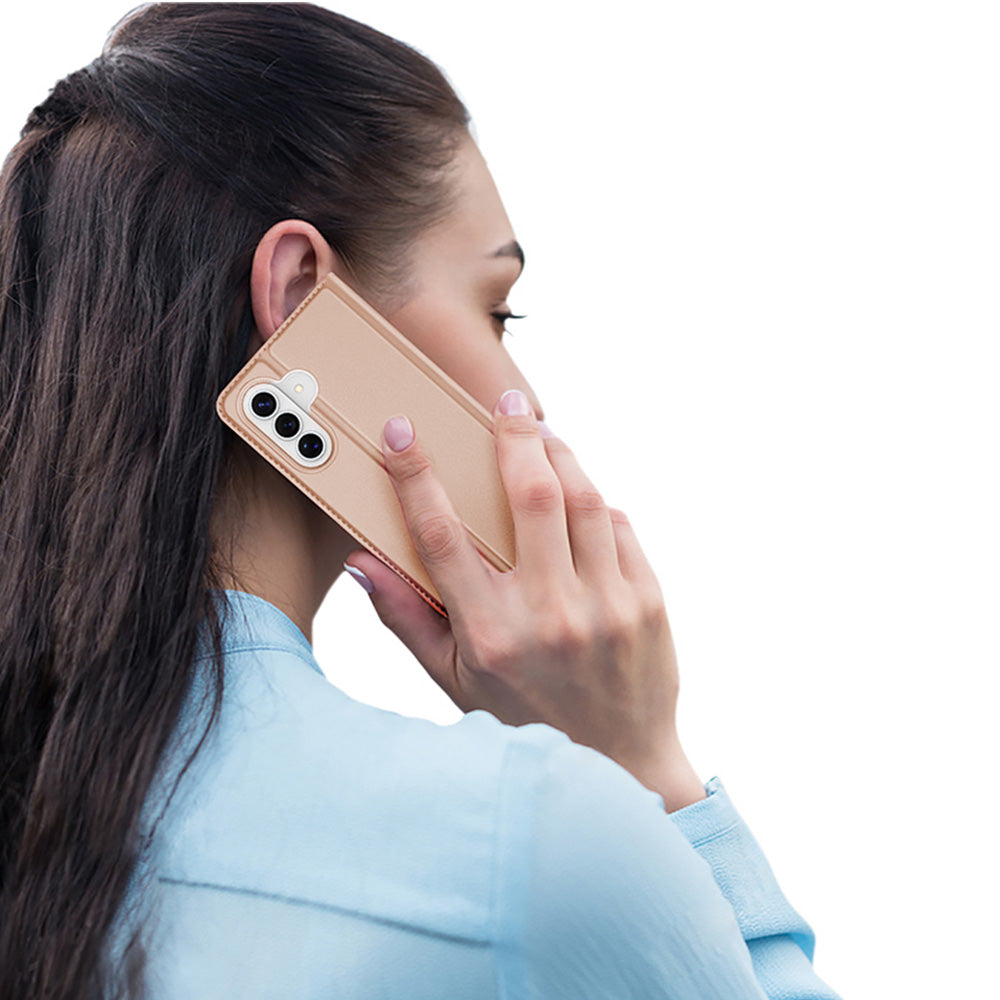 Handyhülle mit Klappe für Galaxy A57 5G, Dux Ducis Skin Pro, Rosagold