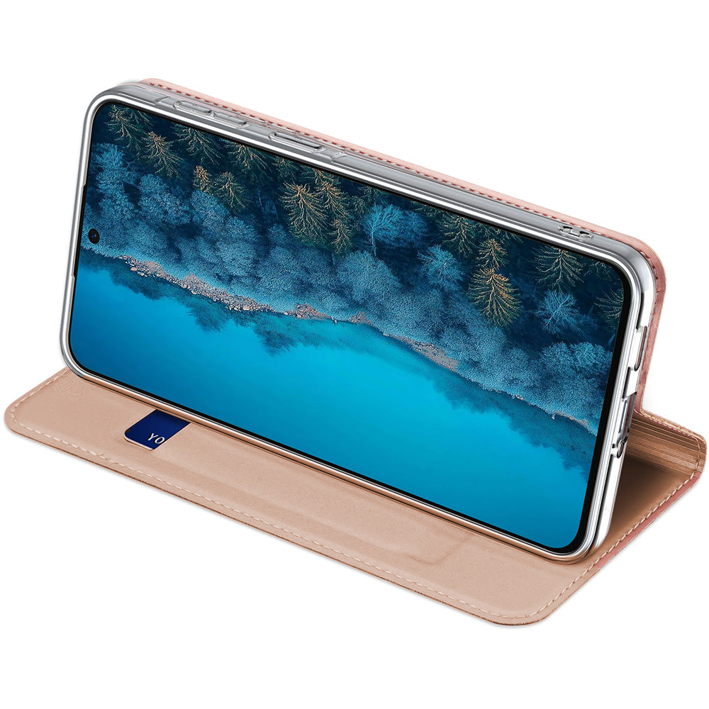 Handyhülle mit Klappe für Galaxy A57 5G, Dux Ducis Skin Pro, Rosagold