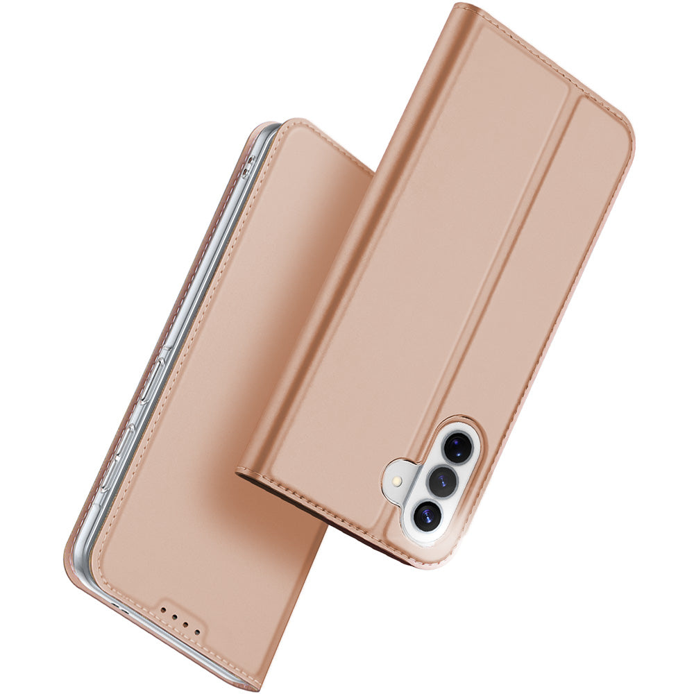 Handyhülle mit Klappe für Galaxy A57 5G, Dux Ducis Skin Pro, Rosagold