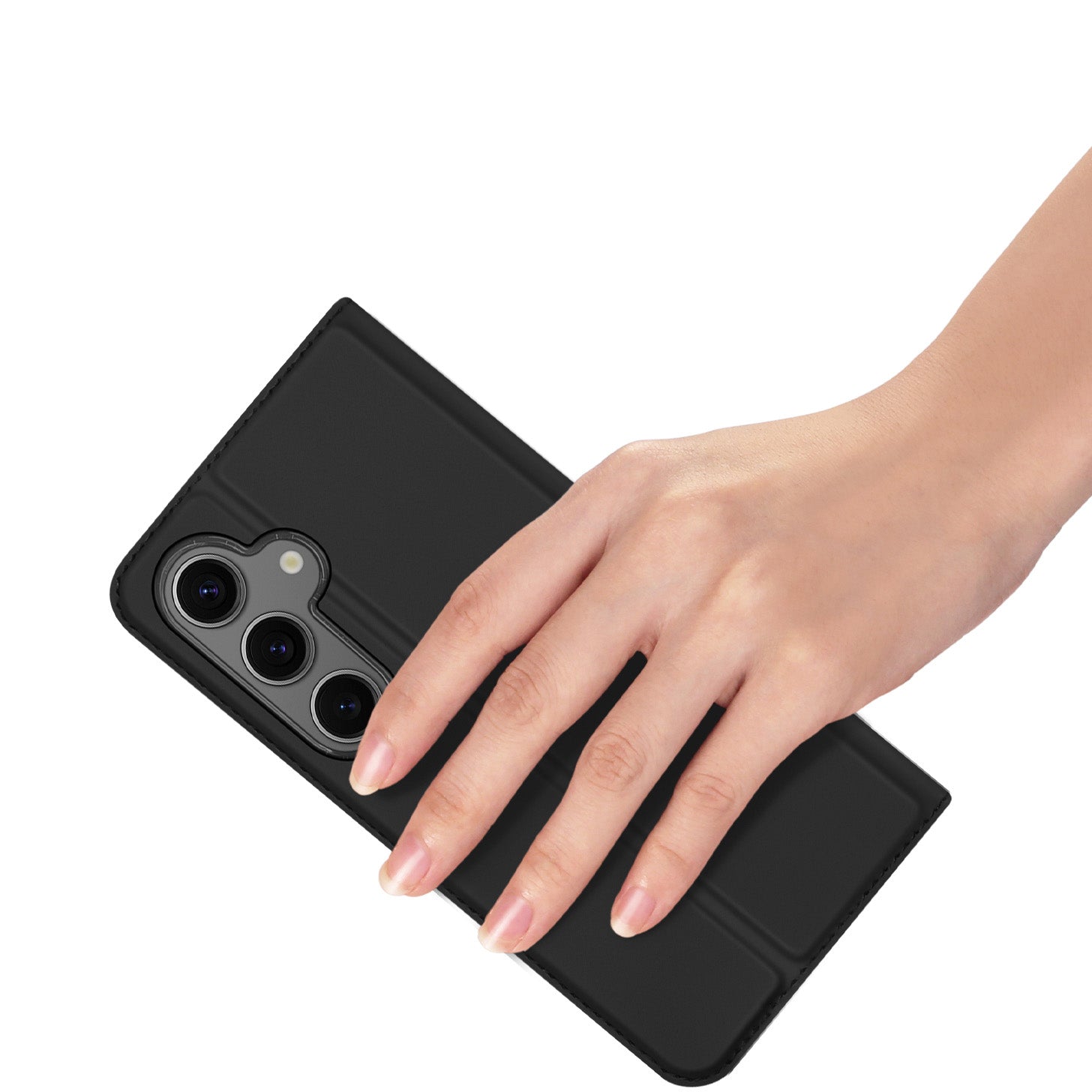 Handyhülle für Galaxy S24 FE, Dux Ducis Skin Pro, Schwarz