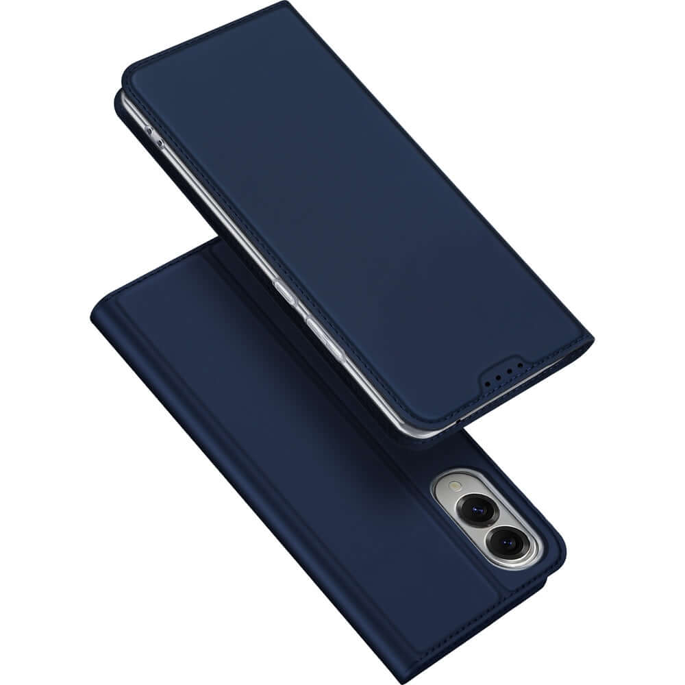 Handyhülle mit Klappe für Galaxy S25 Edge, Dux Ducis Skin Pro, Blau