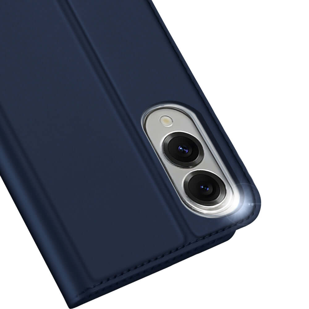 Handyhülle mit Klappe für Galaxy S25 Edge, Dux Ducis Skin Pro, Blau