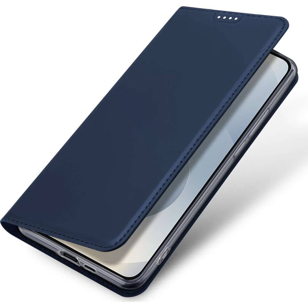 Handyhülle mit Klappe für Galaxy S25 Edge, Dux Ducis Skin Pro, Blau
