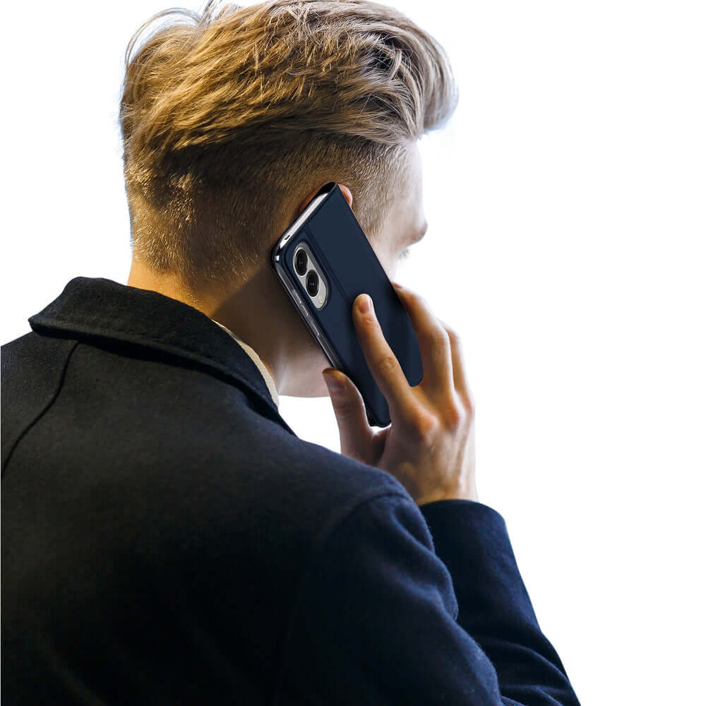 Handyhülle mit Klappe für Galaxy S25 Edge, Dux Ducis Skin Pro, Blau