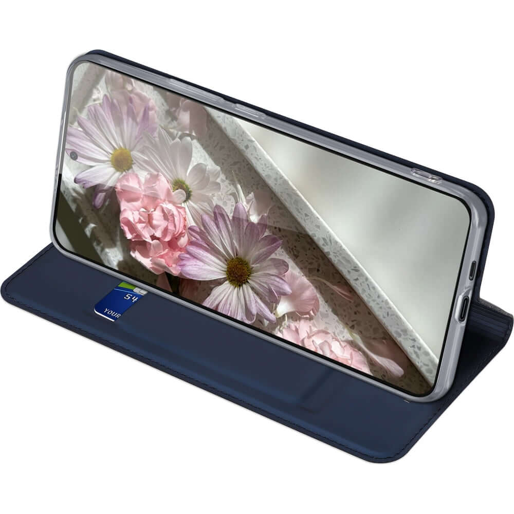 Handyhülle mit Klappe für Galaxy S25 Edge, Dux Ducis Skin Pro, Blau