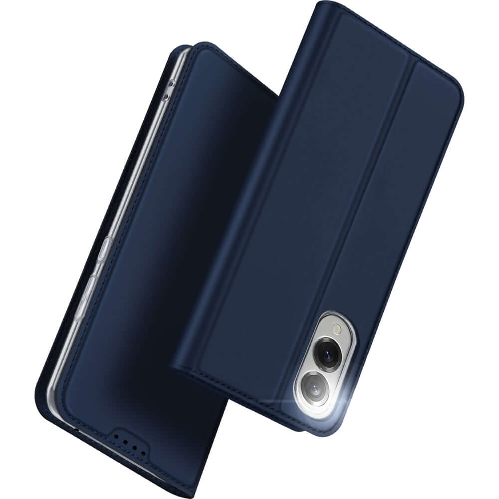 Handyhülle mit Klappe für Galaxy S25 Edge, Dux Ducis Skin Pro, Blau