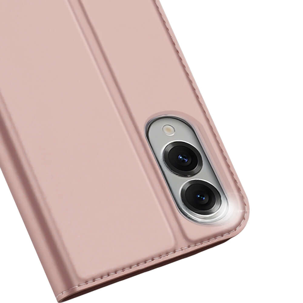 Handyhülle mit Klappe für Galaxy S25 Edge, Dux Ducis Skin Pro, Rosa