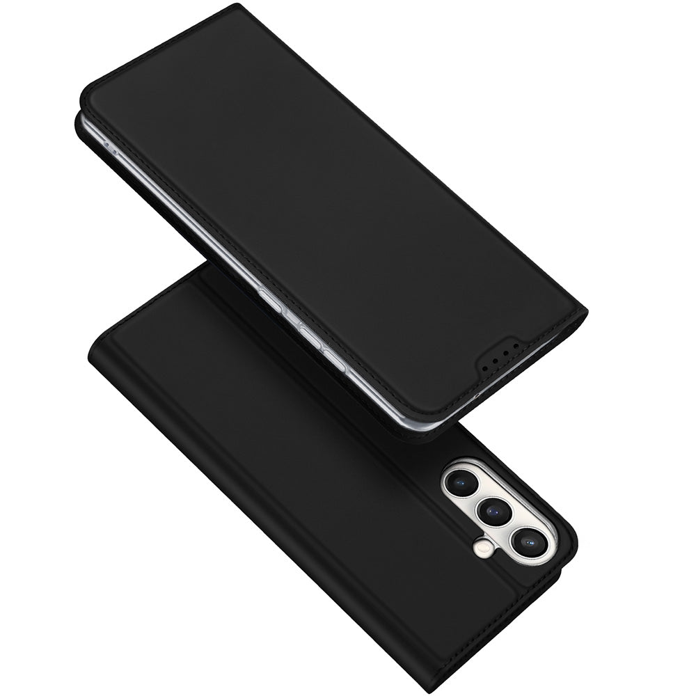 Handyhülle mit Klappe für Galaxy S25 FE, Dux Ducis Skin Pro, Schwarz