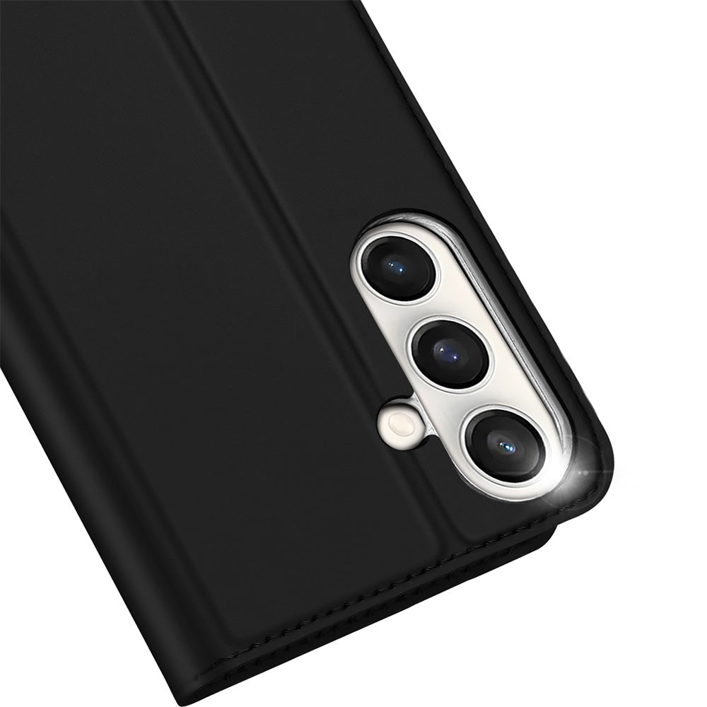 Handyhülle mit Klappe für Galaxy S25 FE, Dux Ducis Skin Pro, Schwarz