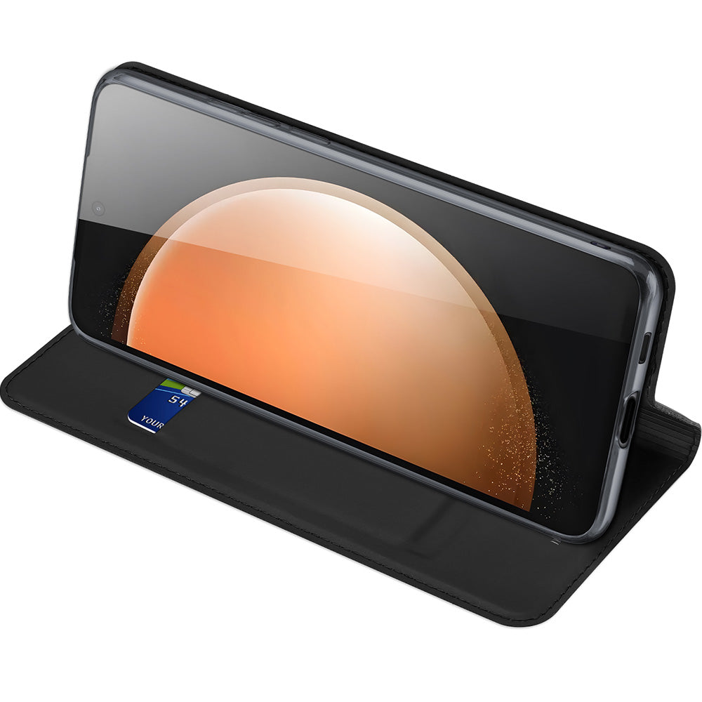 Handyhülle mit Klappe für Galaxy S25 FE, Dux Ducis Skin Pro, Schwarz