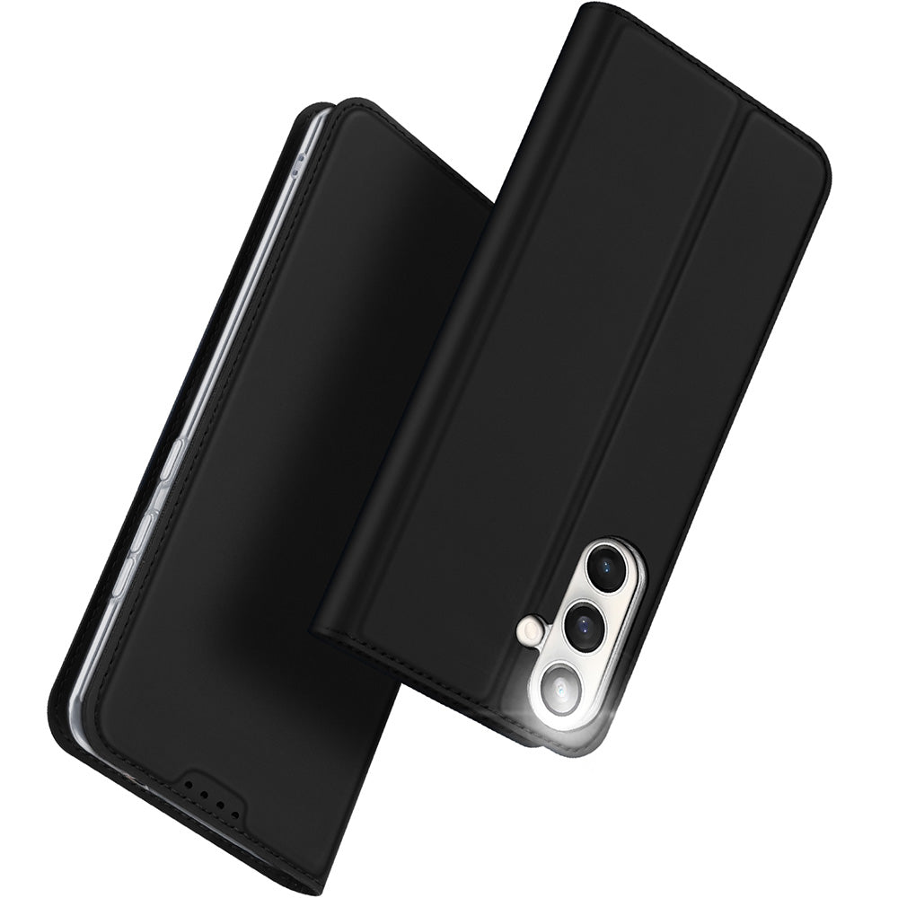 Handyhülle mit Klappe für Galaxy S25 FE, Dux Ducis Skin Pro, Schwarz