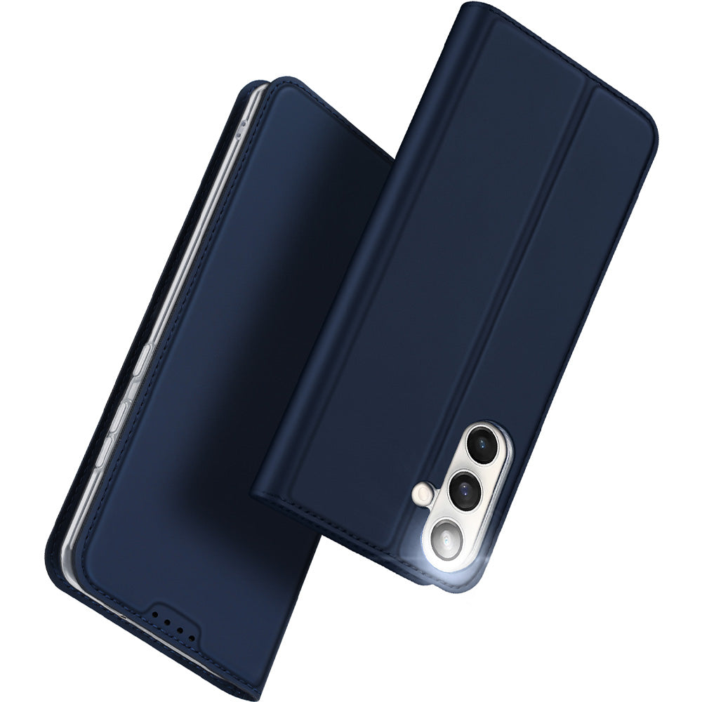 Handyhülle mit Klappe für Galaxy S25 FE, Dux Ducis Skin Pro, Dunkelblau