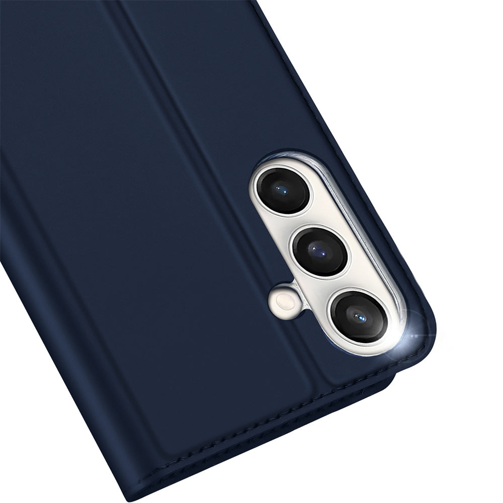 Handyhülle mit Klappe für Galaxy S25 FE, Dux Ducis Skin Pro, Dunkelblau