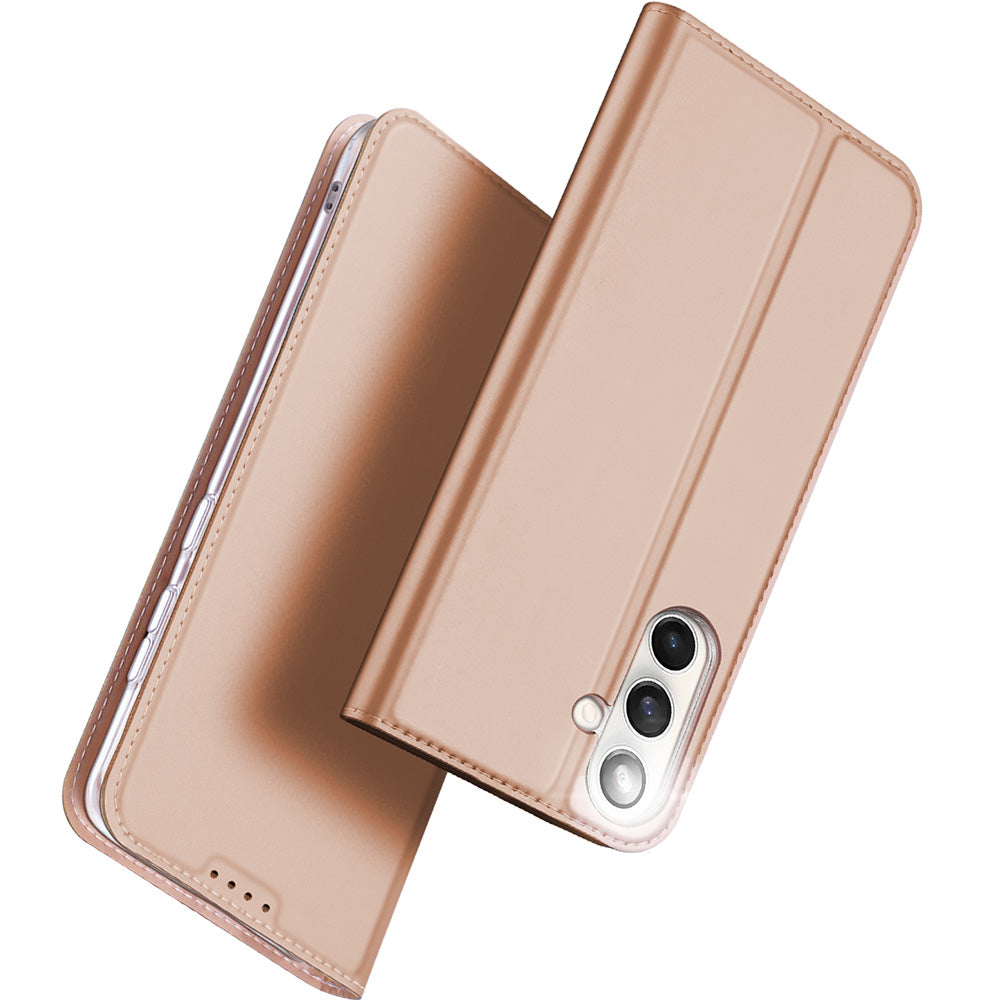 Handyhülle mit Klappe für Galaxy S25 FE, Dux Ducis Skin Pro, Rosagold