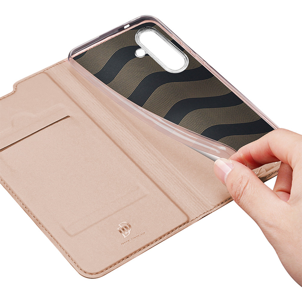 Handyhülle mit Klappe für Galaxy S25 FE, Dux Ducis Skin Pro, Rosagold