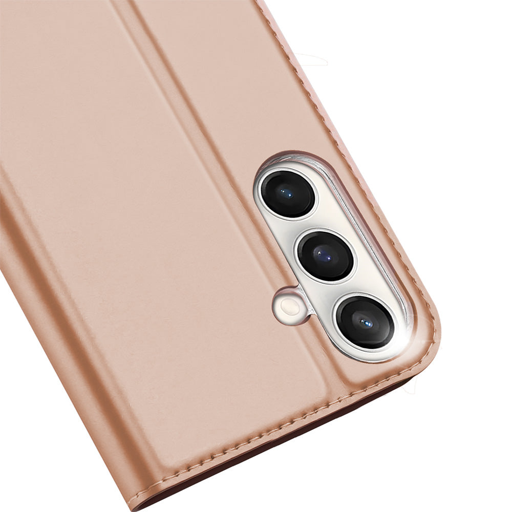 Handyhülle mit Klappe für Galaxy S25 FE, Dux Ducis Skin Pro, Rosagold