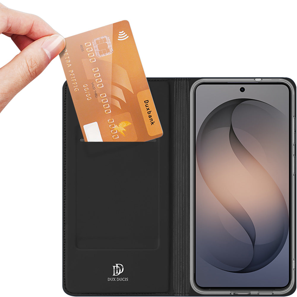 Handyhülle mit Klappe für Galaxy S26 FE, Dux Ducis Skin Pro, Schwarz (3/12)