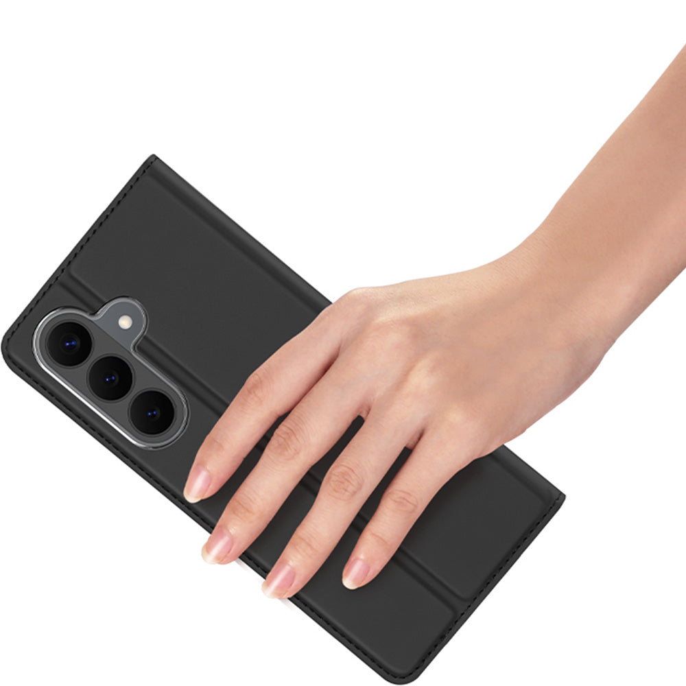 Handyhülle mit Klappe für Galaxy S26 FE, Dux Ducis Skin Pro, Schwarz (7/12)