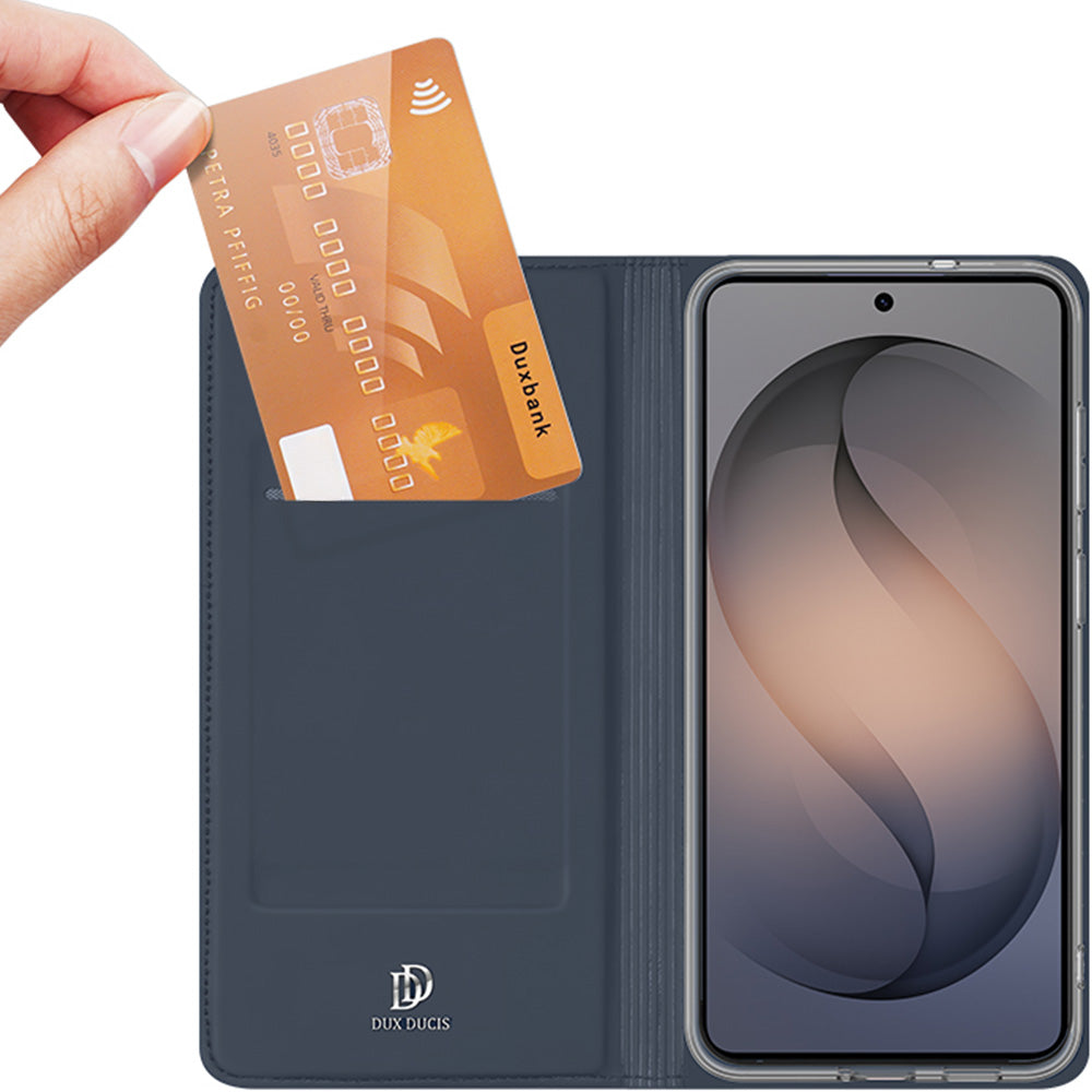 Handyhülle mit Klappe für Galaxy S26 FE, Dux Ducis Skin Pro, Dunkelblau (3/12)