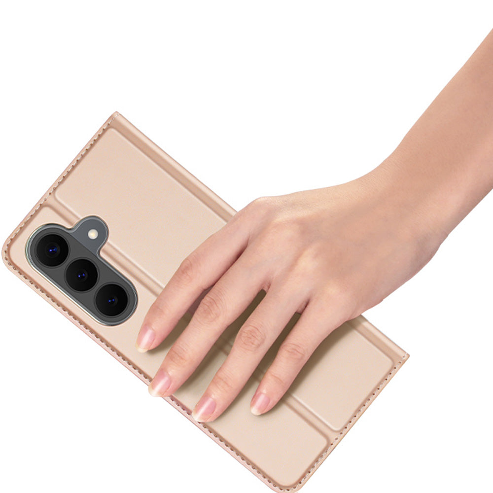 Handyhülle mit Klappe für Galaxy S26 FE, Dux Ducis Skin Pro, Rosagold (7/12)